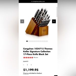 Cangshan Thomas Keller Signature Collection 17pc Knife Set